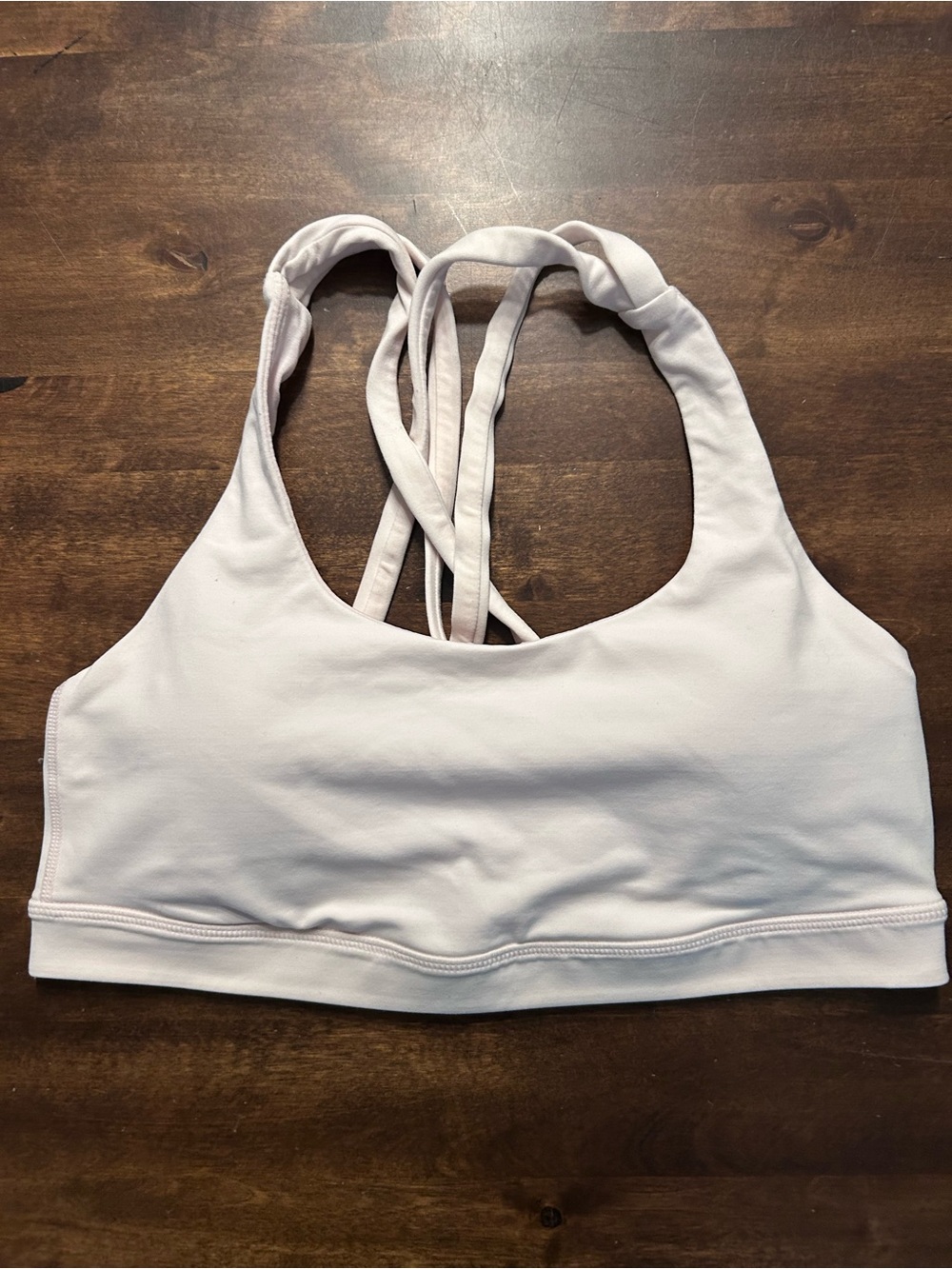 Lululemon Light Pink Energy Sports Bra Padded Size 6